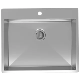 Мойка кухонная Reflexion Iseo 50-BL RX2260SS оружейная сталь